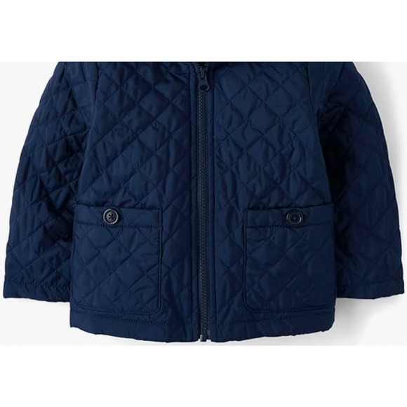 The Children's Place Toddler Quilted Puffer Jacket (Unisex Size 3T)Hooded Zip Up - Picture 2 of 6